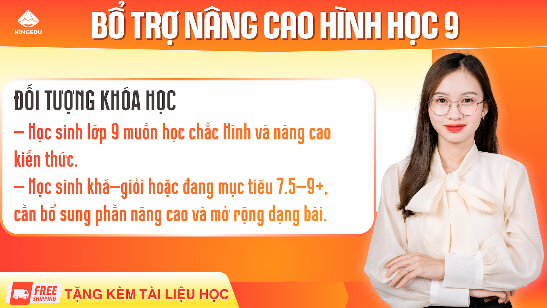 Khóa Học - Bổ Trợ Nâng Cao Hình Học 9